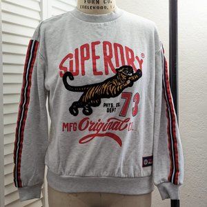 Women's Superdry Fleece Crew Sweatshirt Size M EUC